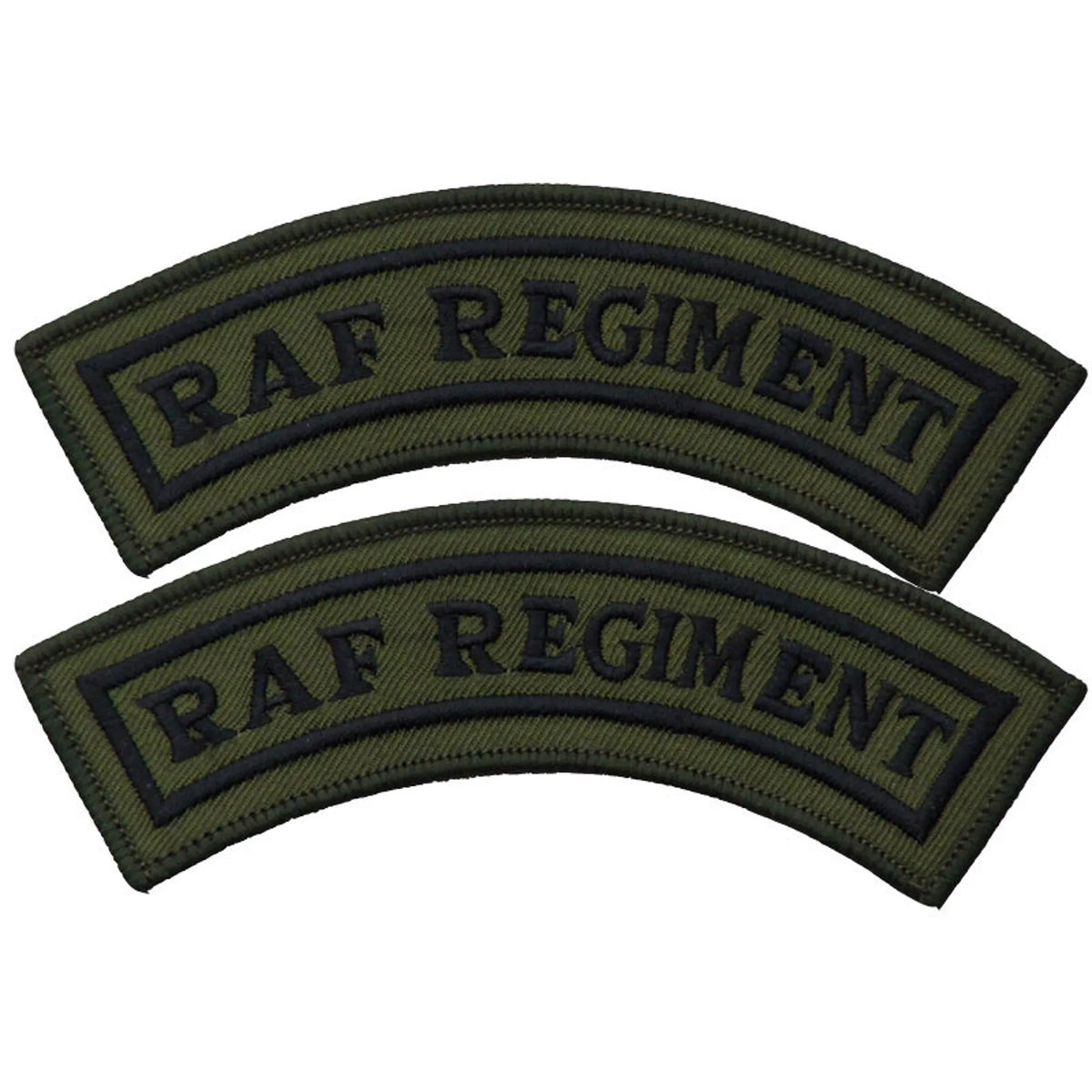 RAF Regiment Mud Guard Shoulder Titles Pair