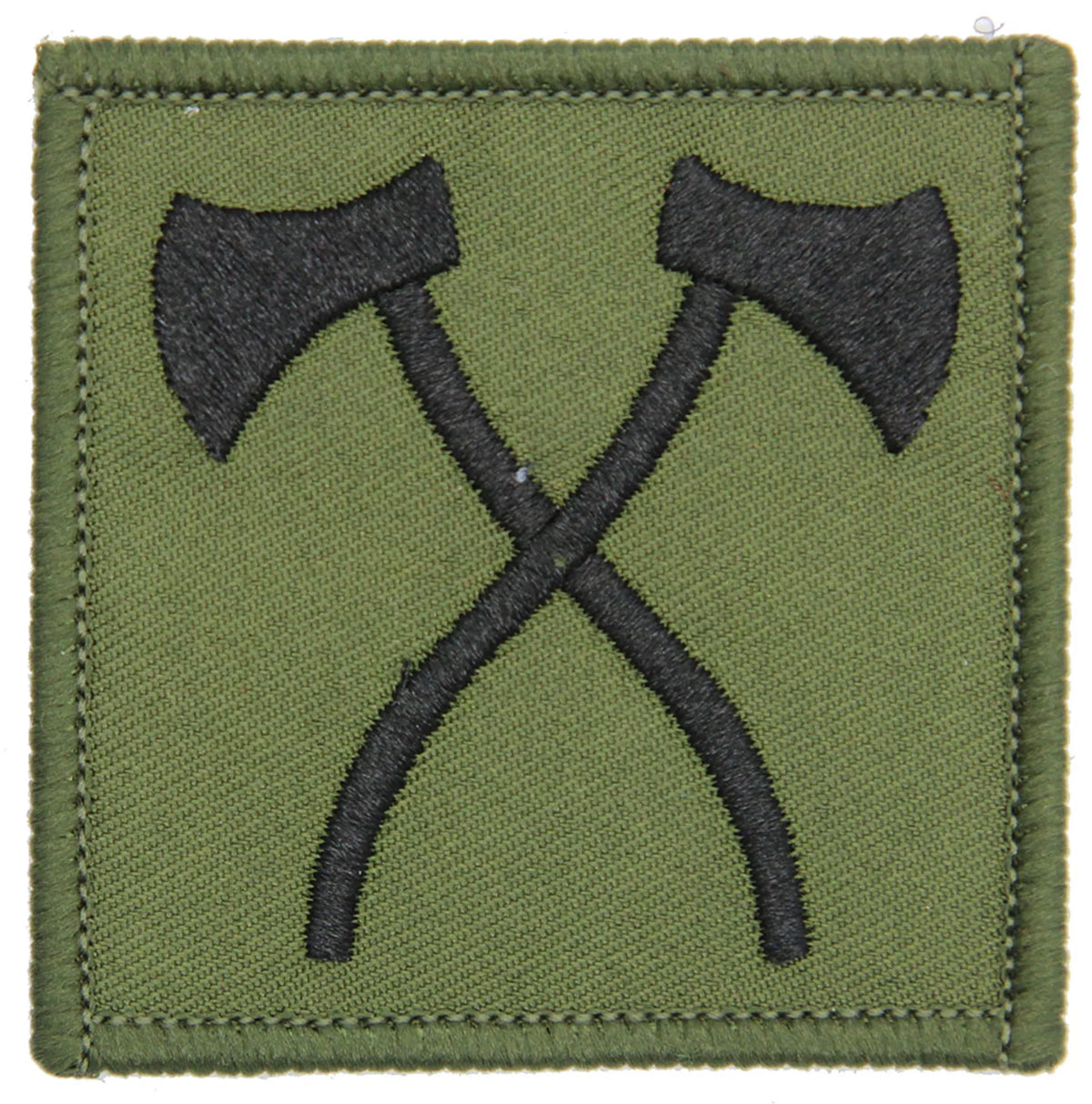 Pioneer Crossed Axes Olive Patch