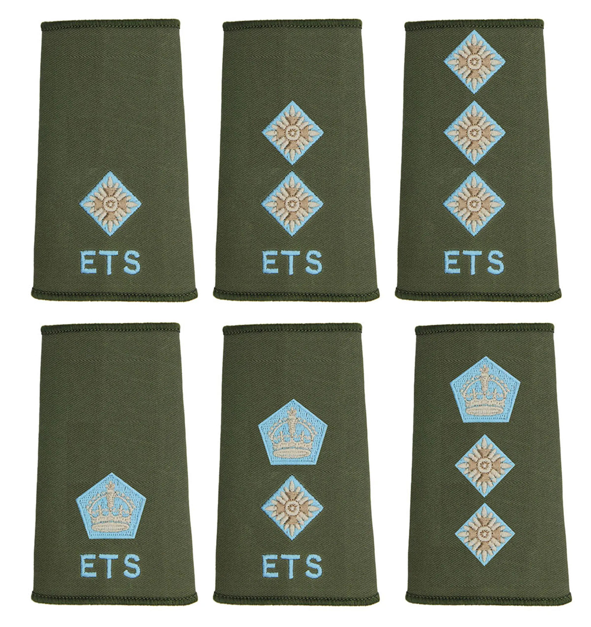 ETS Olive Officers Rank Slides