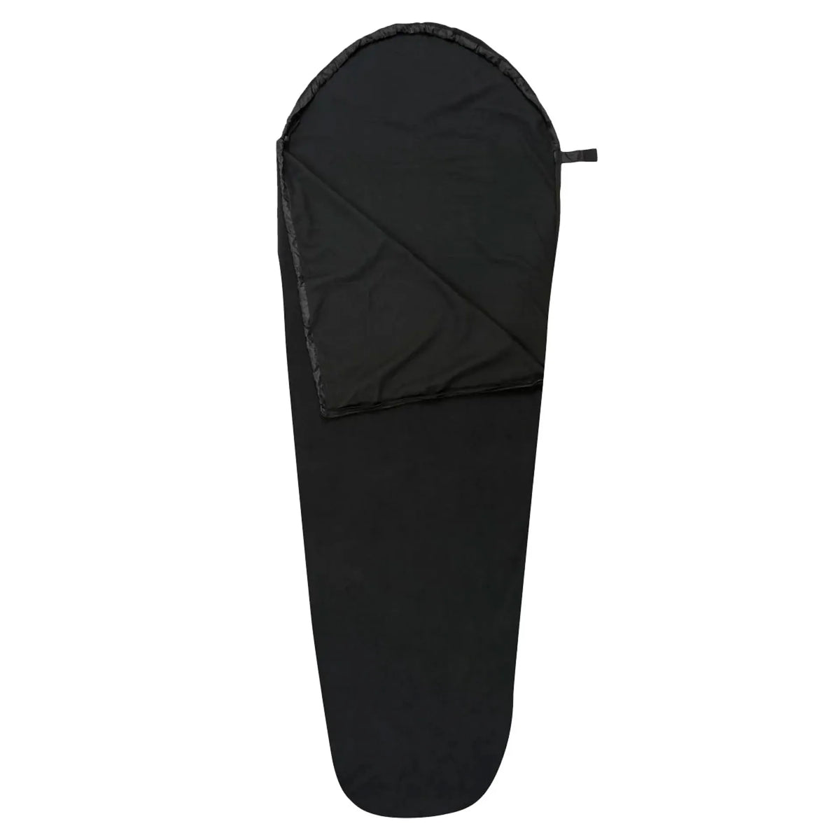 Highlander Mummy Fleece Sleeping Bag Liner Black