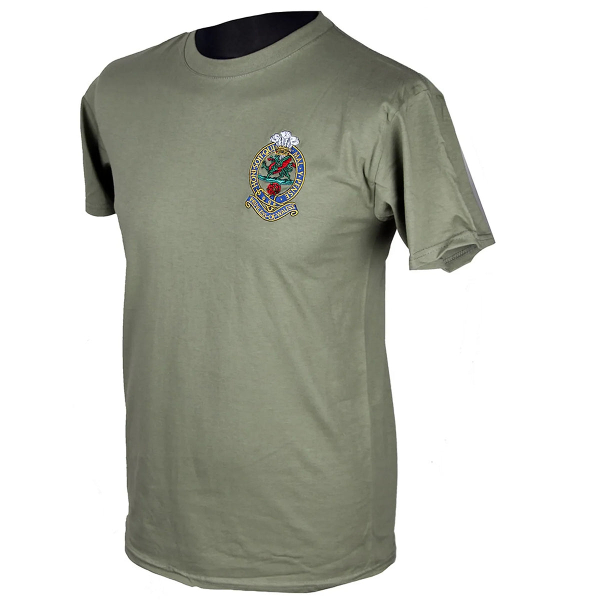 Princess of Wales Royal Regiment PWRR Olive T-Shirt