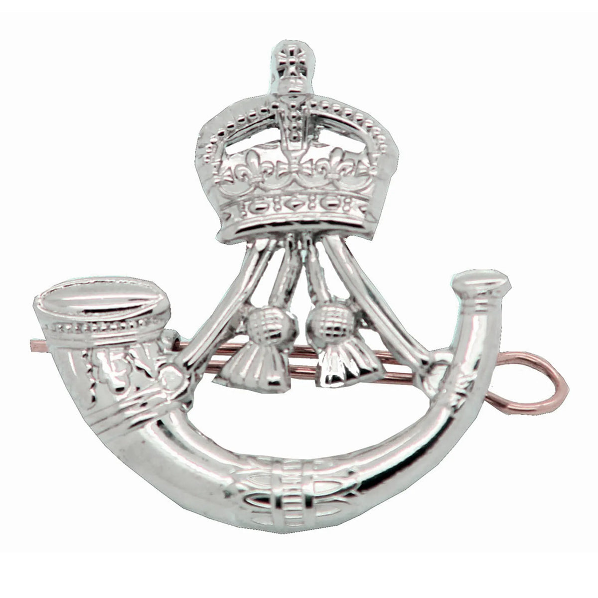 Rifles Kings Tudor Crown Cap Badge