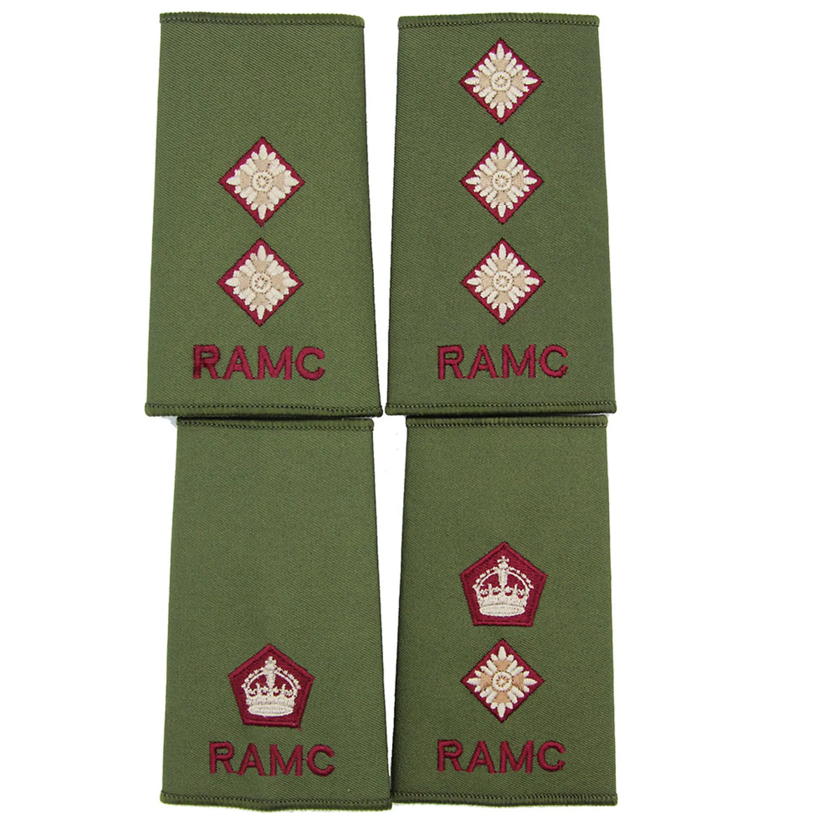 RAMC Olive Officers Rank Slides