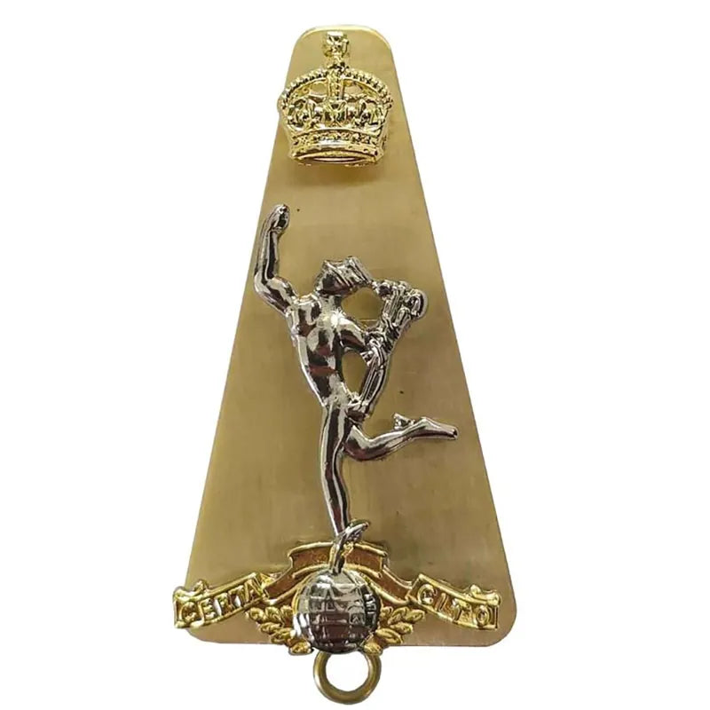 Royal Signals Kings Crown Metal Cap Badge