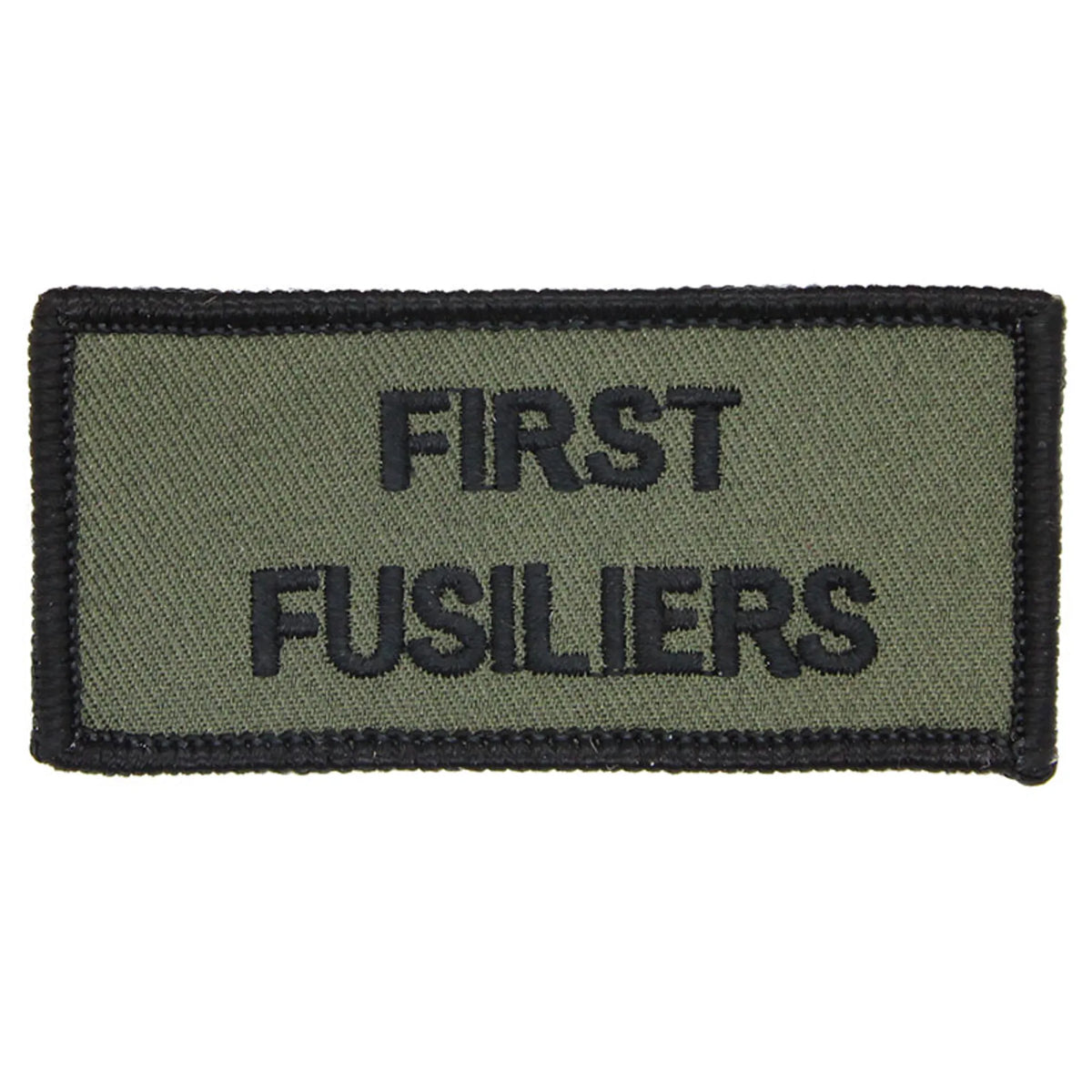 First Fusiliers 1 RRF Shoulder Flash Black Edge TRF Pair