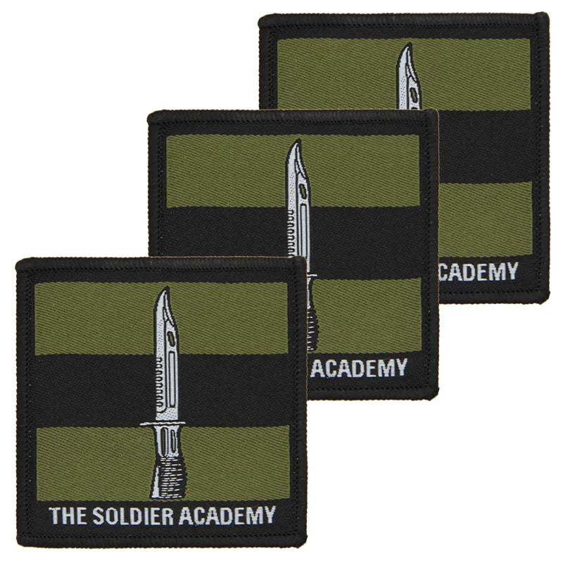 Soldier Academy Subdued TRF x3 TRF Pack, Iron on backing