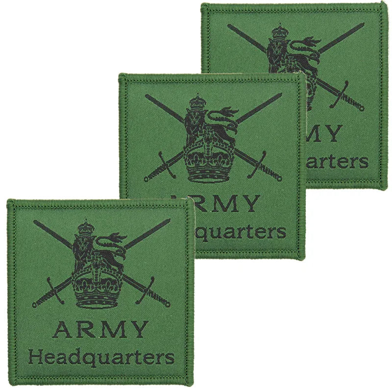 Army Headquarters Kings Crown Subdued TRF x3 Pack
