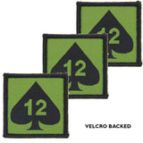 12th Armoured Brigade Combat Team Hook and Loop OD BLK TRF x3 Pack