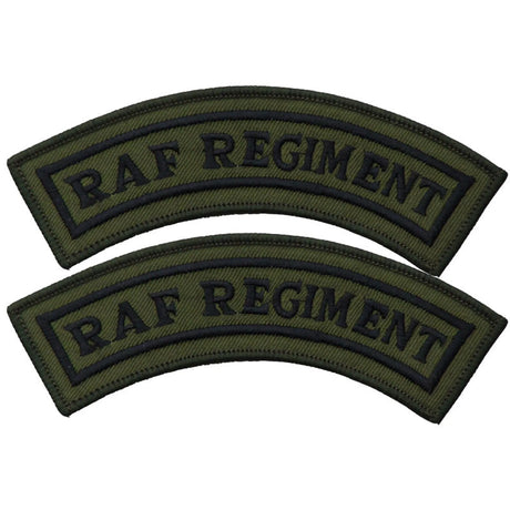 RAF Regiment Mud Guard Shoulder Titles Pair