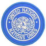 United Nations UN Round Shoulder Badge x3 Badges