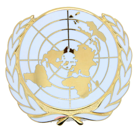 United Nations UN Metal Cap Badge