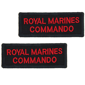 FRMU Royal Marine Commando Shoulder Titles Hook and Loop