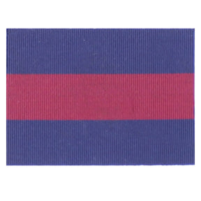Guards Blue-Red-Blue Beret Backing woven ribbon, 70mm in width