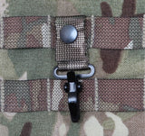 Virtus MOLLE Black Helmet Dog Clip