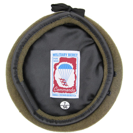 Khaki Commando Small Crown Berets Co