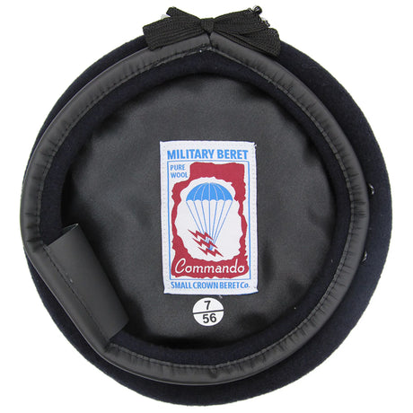 Navy Blue Commando Small Crown Berets Co