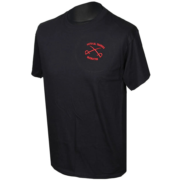 PTI Black Physical Training Instructor T Shirts