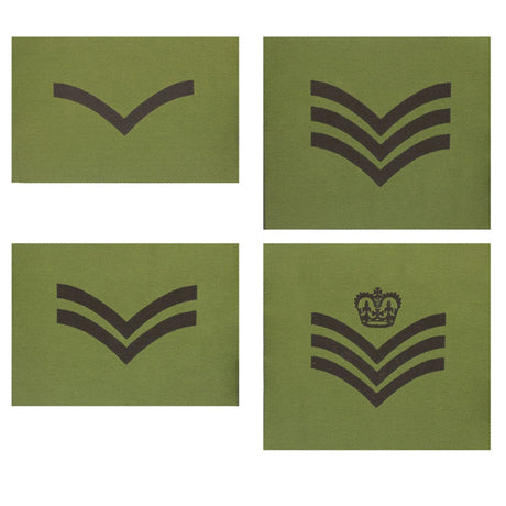 Olive Woven Rank Patch: LCPL One Chevron