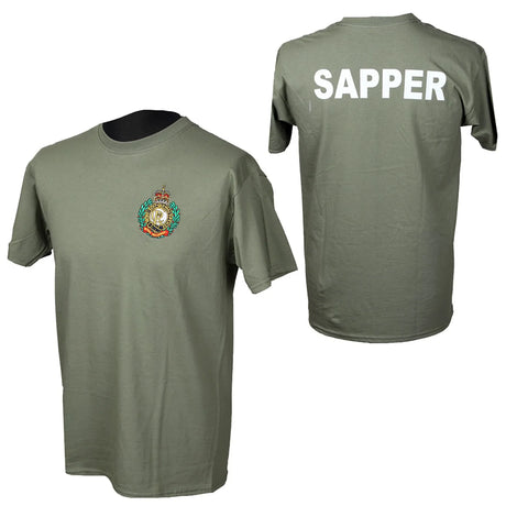 Royal Engineers Kings Crown OD T Shirt