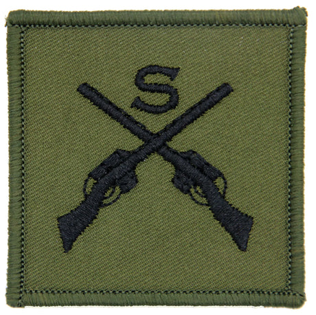 Sniper Qualification Badge Olive and Black Subdued