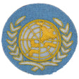 United Nations UN Cloth Officers Cap Badge