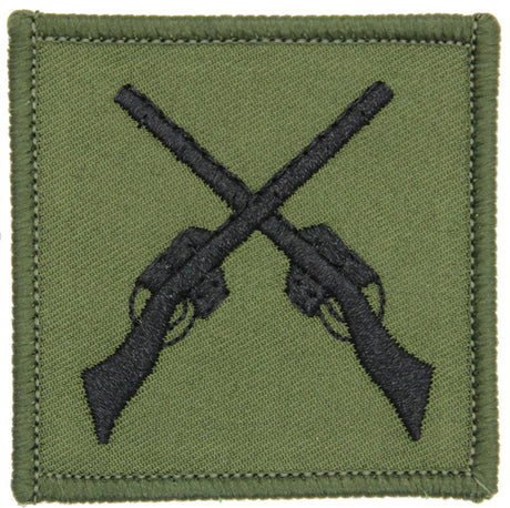 Skill At Arms Instructor Crossed Rifles Olive Patch