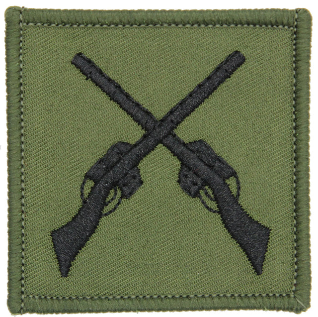Skill At Arms Instructor Crossed Rifles Olive Patch