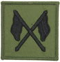 Crossed Flags Signallers Olive Patch