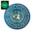 United Nations Lazer Cut Glow in The Dark Velcro Badge