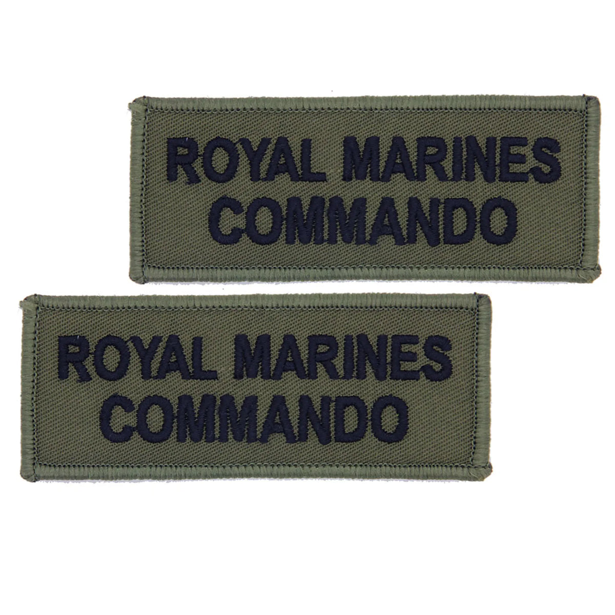 FCF Royal Marine Commando Shoulder Titles Olive/Blk