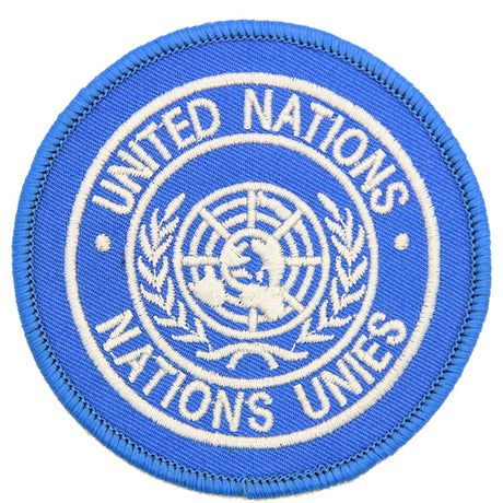 United Nations UN Round Shoulder Badge Hook and Loop x3 badges