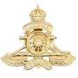 Royal Artillery Kings Crown OR's Brass Cap Badge High Quality Private Purchase