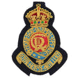 Royal Horse Artillery RHA Kings Crown Officers Cloth Cap Badge, hand sewn beret badge.