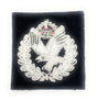 Army Air Corp AAC Cloth Officers Kings Tudor Crown Cap Badge