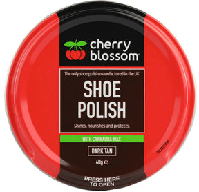 Cherry Blossom Boot Polish Dark Tan