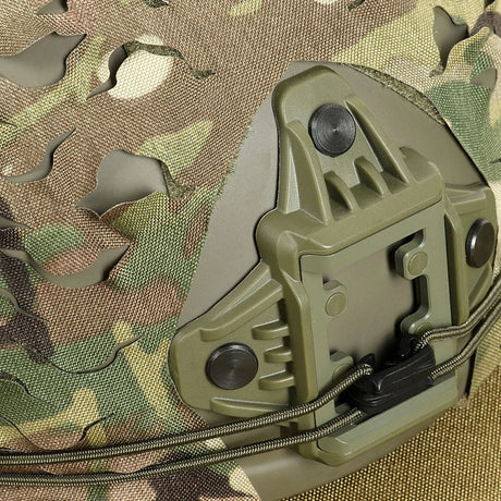 M-Tac Vilha Laser Cut FAST Helmet Cover Multicam, <span>designed specifically for all types of FAST helmets. This model is designed for camouflage on rugged terrain and protects from external contaminents .</span>