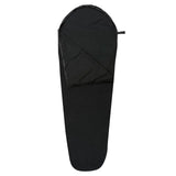 Highlander Mummy Fleece Sleeping Bag Liner Black