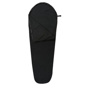 Highlander Mummy Fleece Sleeping Bag Liner Black