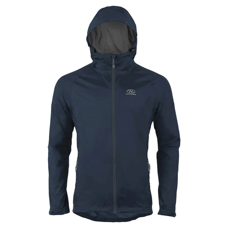 Highlander Stow and Go Pack Away Waterproof Jacket Navy