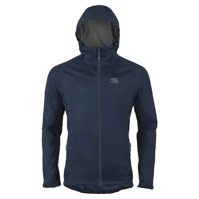 Highlander Stow and Go Pack Away Waterproof Jacket Navy