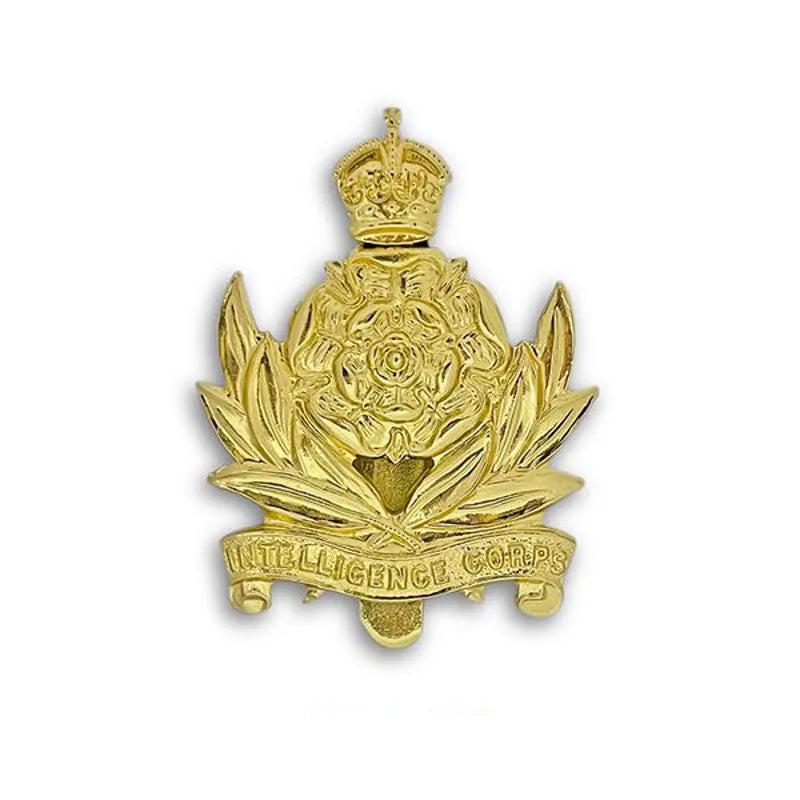 Intelligence Corp Kings Tudor Crown Cap Badge