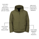 The Snugpak Spearhead jacket is a mid-weight, technical insulated jacet with a removable hood.