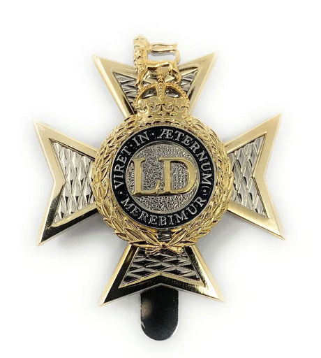 Light Dragoons Kings Tudor Crown Cap Badge