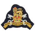MPGS Officers Kings Crown Cloth Cap Badge Wire embroidered badge for beret