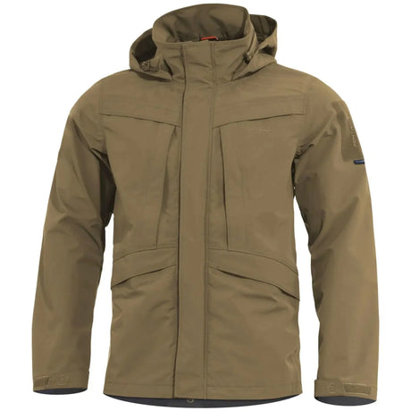 Pentagon Hurricane Shell Jacket Coyote Hardshell Waterproof Coat