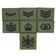 Commando OD Blk Hook and Loop Rank Patch
