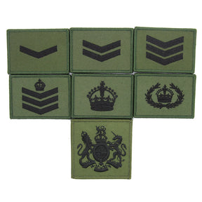 Commando OD Blk Hook and Loop Rank Patch