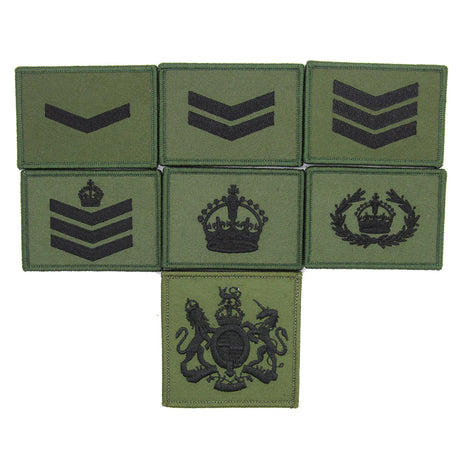 Commando OD Blk Hook and Loop Rank Patch