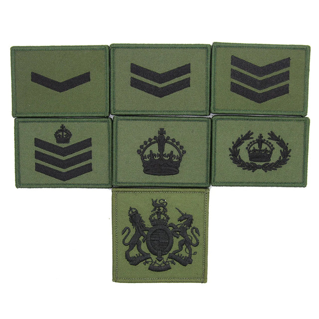 Commando OD Blk Hook and Loop Rank Patch