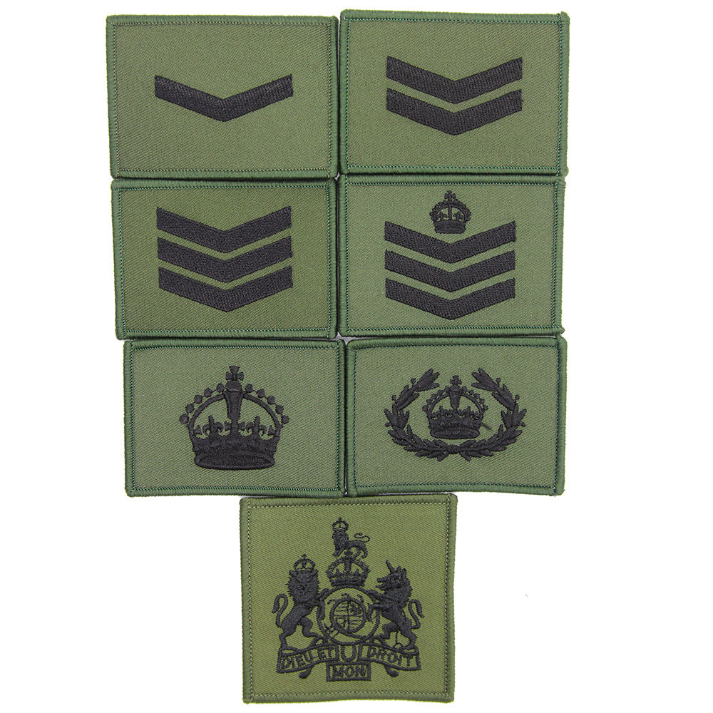 Commando OD BLK Rank Patch